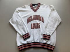⁠【90s USA製】ラッセルアスレチック Vネック カレッジスウェット XL⁠のサムネイル