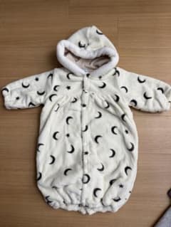 新品タグ付き おくるみ フード付き 月 星柄のサムネイル