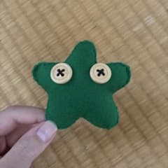 フェルト　星　緑のサムネイル