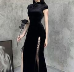 ブラックベルベットチャイナドレスのサムネイル