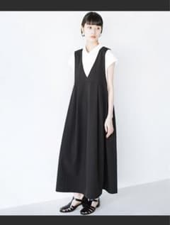 【美品】haco! ジャンパースカート(黒/Sサイズ)のサムネイル