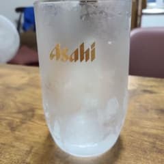 Asahi ビールジョッキ フロスト加工 ロゴ入りのサムネイル