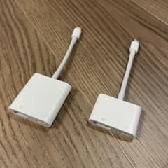 アップル純正Lightning USB変換アダプタセット　HDMI CAMERAのサムネイル
