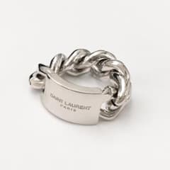 SAINT LAURENT チェーンリング　シルバー　表記サイズ5(約8号) SAINT LAURENT チェーンリング シルバー 表記サイズ5(約8号) - メルカリ