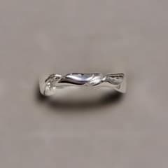 シルバー925Silverツイストリング 約17号 さ - メルカリ