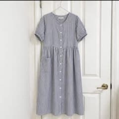 コットン100% ダブルガーゼ 授乳口付き マタニティパジャマのサムネイル