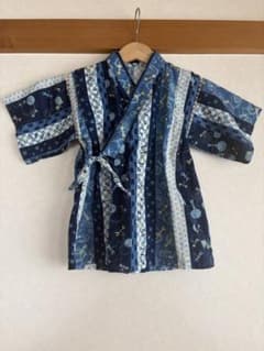 甚平　男の子　サイズ110 青の和柄のサムネイル