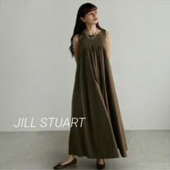 JILL STUARTタイプライターワンピース ロング Aライン　ブラウン　Lのサムネイル
