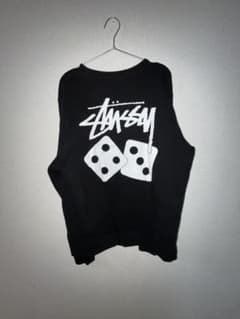 Stussy ブラック ダイスロゴスウェットのサムネイル