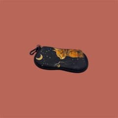 猫柄 メガネケース ハードタイプ カラビナ付きのサムネイル