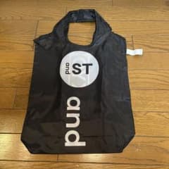 and st 原宿限定　エコバッグ　ショッピングバッグ　黒のサムネイル