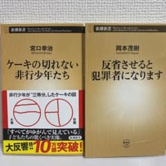 2冊セット　ケーキの切れない非行少年たち　反省させると犯罪者にりますのサムネイル
