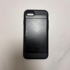 iPhoneＳＥ用 カード収納付きケース ブラックのサムネイル