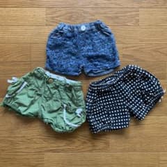 ショートパンツ 3点セット 90cmのサムネイル
