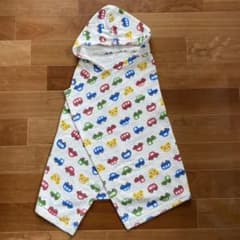 【美品】ミキハウス　バスポンチョ　プールタオル　ループタオルのサムネイル