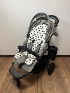 AirBuggy エアバギー ココ ベビーカー 3輪 グレー 象柄シートのサムネイル