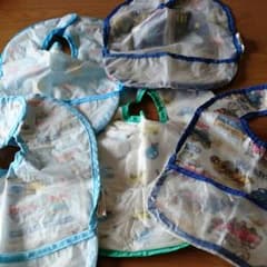 食事用エプロン5枚セットのサムネイル
