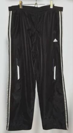 adidas CLIMA365ナイロンパンツ　トラックパンツ 黒 Lドローコードのサムネイル