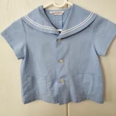 アンファン　ひかりのくに　 幼稚園用スモック 110 セーラーのサムネイル