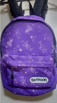 【キッズリュック】OUTDOOR PRODUCTS パープル 星柄のサムネイル