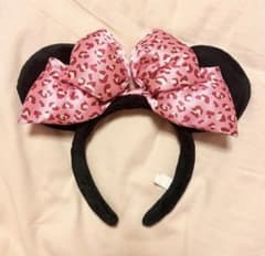 ディズニー ヒョウ柄 カチューシャ ピンクのサムネイル