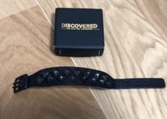 ディスカバード discovered レザーブレス バングル 本革 スタッズ 