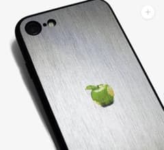 A GOODALL iPhone 케이스 그린 애플 반짝이 케이스 포함 세트