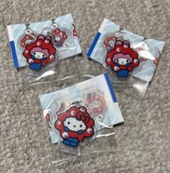 サンリオ ミャクミャクなりきりアクリルチャーム キティ マイメロ 計3個セットのサムネイル
