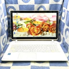 サクサク快適SSD☆i7☆爽やか白ノートパソコン♡ブルーレイ&カメラ