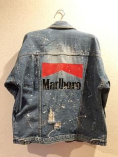 ダメージデニムジャケット マルボロのサムネイル