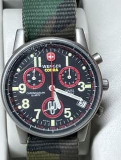 WENGER クロノグラフ7082X DAY WR100m タキメ　美品　稼働品 WENGER COBRA クロノグラフDAY WR100m タキメ レア 稼働 - メルカリ