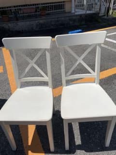 IKEA INGOLF ホワイト ダイニングチェア 2脚セット 2脚セット IKEA INGOLF インゴルフ ダイニングチェア - メルカリ