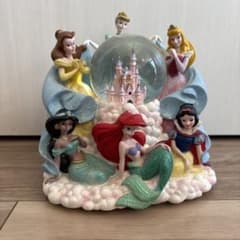 ディズニープリンセスオルゴール スノードーム ライト点灯 - メルカリ
