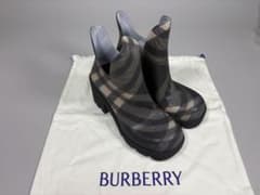 BURBERRY バーバリー チェック ラバー レインブーツ 35 22.5cmのサムネイル