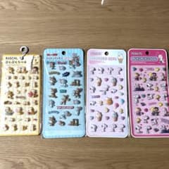 ぷくぷくシール 4枚セット ラスカル トムとジェリー スヌーピーのサムネイル