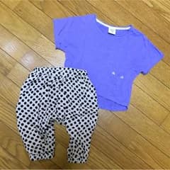 size100 UNICA ユニカ Tシャツサルエルパンツセットのサムネイル