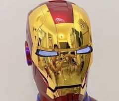 アイアンマンヘルメット自動開閉　音声認識開閉可能　AUTOKING  ゴールドのサムネイル