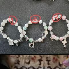 カラフルビーズブレスレット3点セットのサムネイル