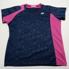 YONEX テニス バドミントン ゲームシャツ ネイビー ピンクのサムネイル