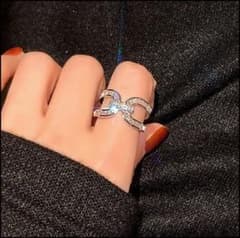 ブライダル シルバー リング 韓国 キラキラ レディース