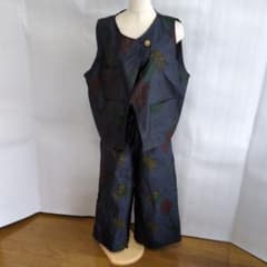 着物リメイク】セットアップ 大島紬 ハンドメイド トップス＆ワイド