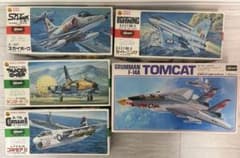 【未組立】戦闘機プラモデルHASEGAWA５機　タカラ レベル4機　計9機セット 未組立】戦闘機プラモデルHASEGAWA5機 タカラ レベル4機 計9機セット