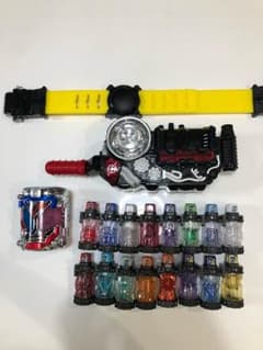 値下げ！限定ロックフルボトル付き 仮面ライダービルドドライバーフルボトルセットのサムネイル