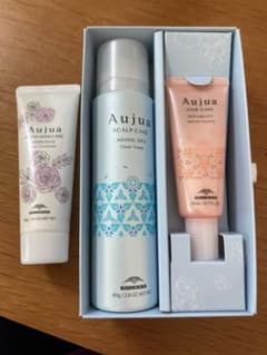 オージュアAujua 頭皮用炭酸泡シャンプー&美容液 トリートメントおまけ付きのサムネイル