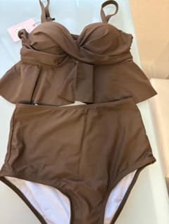 FASHION FAN レディース セパレート水着 ブラウンのサムネイル