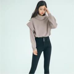 オフタートルネックデザインスリーブニットトップス グレイル GRLのサムネイル
