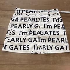 PEARLY GATES ロゴ総柄スカート ホワイト - メルカリ