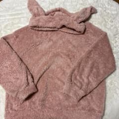 ウサギ耳付きフリースパーカーのサムネイル