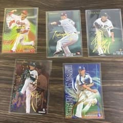 プロ野球チップス サインカード5枚セット - メルカリ