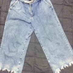 今日だけ値下げ！ZARA ワイドフリンジデニムのサムネイル